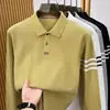 Camisa polo de algodão masculina premium estilo novo