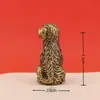 Perro próspero rico de latón golden retriever escritorio de oficina hogar adornos creativos perro del zodiaco mesa de centro escritorio decoración de arte adornos
