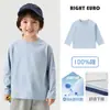 Camiseta de Manga Larga 100% Algodón para Niños, Estilo Primavera y Otoño, Ropa Interior para Niños, Nuevo Modelo 2026, Ropa para Niños, Camiseta Básica de Moda para Niños Mayores
