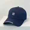 Boné de Baseball de Alta Qualidade com Bordado Floral, Aba Rígida para Mulheres, Estilo Novo, Circunferência da Cabeça Grande, Aba Larga, Emagrecimento Facial, Estilo Coreano, Chapéu Casual Versátil
