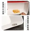 Plato Rectangular de Melamina Bicolor para Guisados, Embutidos, Brochetas y Carne Fresca Comida Rápida