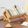 Soporte de Libro de Madera Estante de Almacenamiento de Escritorio Estante Lateral para Escritorio de Estudiante Soporte de Libro para Leer Junto a la Ventana Estante para Libros Ilustrados de Ventana Abuhardillada