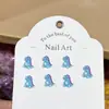 Joyería para Arte de Uñas de Resina Dibujos Animados Dinosaurio Comida Linda Juguete Joyería para Uñas Aretes Funda para Teléfono Móvil Accesorios de Uña Portátiles