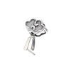 Hebilla de seguridad para colgante de plata de ley 925 hebilla de seguridad personalidad retro simple nube auspiciosa hebilla DIY ámbar de cera de abeja Hebilla de plata