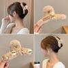 Otoño e Invierno Dibujos Animados Felpa Clip Clip Grande de Tiburón Clip para el Cabello Clip para el Cabello Parte Trasera Agarre para el Cabello Mujeres