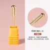 Luz para Nail Art cabeça de aço tungstênio removedor de unha cabeça de lixa barril reto dentes finos cabeça de lixa removedor de unha delicado e suave ferramentas de salão de beleza
