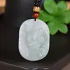 Seda Dourada Natural de Xinjiang Jade Verde Tianshan Fivela Ping An Pixiu e Outros Pingentes para Homens e Mulheres Acessórios de Pingente Presentes de Nicho