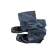 Gravata Borboleta feita à mão design plissado de perna larga 2026 nicho botas curtas ballet desgastadas botas femininas de bico quadrado novo estilo de bota legal
