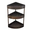 Estante de Almacenamiento para Esquina de Encimera de Cocina, Estante Triangular para Esquina de Pared sin Taladro, Estante de Almacenamiento para Botellas y Frascos de Especias, sin Taladro