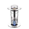 Tapón de desagüe de lavabo, filtro para lavabo, tapón de desagüe emergente a prueba de olores, cubierta universal para fregadero
