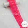 Extensiones de Cabello Transfronterizas para Mujeres, Extensiones de Cabello Rosas de Una Pieza Colgantes de Oreja, Cabello Lacio con Extensiones de Seda Láser, Pelucas Invisibles de Clip