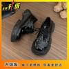 Sapatos Femininos Estilo Britânico para Pessoas Baixas Aumentarem a Altura Outono e Inverno 2025 Nova Moda Retro Sapatos Pequenos de Couro com Solado Grosso para Mulheres