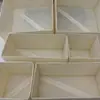 Caja de almacenamiento no tejida transfronteriza calcetines sujetador ropa interior estilo cajón juego de seis piezas juego caja de almacenamiento plegable