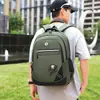 Mochila para Hombre Transfronteriza, Casual, Gran Capacidad, Versátil, Bolsa para Computadora Multicompartimento, Bolsa Escolar para Viajes Cortos para Estudiantes de Secundaria y Preparatoria