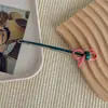 Pinza de Presión de una Palabra Azul Polvo Vintage para el Cabello de Mujer 2024 Nuevo Pinza de Tiburón para la Parte Trasera de la Cabeza con Sentido de Alta Gama
