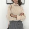 2026 Otoño e Invierno Nuevo Estilo Tela de Terciopelo Alemán Básico Holgado Camiseta de Manga Larga Top de Manga Raglán para Mujer Camiseta Base