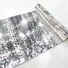 Adesivos de Parede Autoadesivos Imitação de Metal Aço Inoxidável Espelho Papel de Parede Decoração de Parede Papel de Parede Decorativo À Prova de Óleo Adesivos de Cozinha Anticolisão