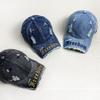 Gorra de Béisbol Lavada con Agujeros Estilo Coreano Primavera, Ala Corta, Personalizada para Mujer, Ala Cortada a la Mitad para Hombre