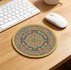 Mouse Pad Estilo Boêmio Vintage Personalizado Tapete de Mesa de Borracha para Computador Laptop Coaster Cruzamento Oriente Médio Rússia