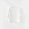 Camiseta de Linho de Manga Média Nova para o Verão 2026, Emagrecedora e Valoriza o Corpo, Adequada para Todos os Tipos de Corpo, Corte Reto para Uso Diário
