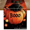 Toalha de Mesa de Halloween Nova Transfronteiriça com Toque de Luxo, Decoração de Mesa de Sala de Estar e Jantar, Decoração de Feriado, Personalização de Toalha de Mesa para Festa e Restaurante