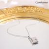 Collar con colgante de acero de titanio con letras de amor para chicas, estilo transfronterizo, con apertura para parejas, estilo nuevo, con personalidad y temperamento, cadena de clavícula.