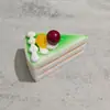 Modelo de Pastel Pan Triangular Comida Falsa Accesorios Decoración Nueva Tienda de Frutas Colgante Decoración Juguetes