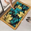 Tapete de Entrada de Casa com Design de Flor Visual 3D Estilo Europeu e Americano em Estoque, Tapete de Banheiro Resistente ao Desgaste e Absorvente de Diatomito