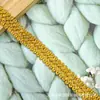 Cinta de patrón de espiga de hilo dorado y plateado de 1.2 cm, encaje de cienpiés, directo del fabricante, accesorios de decoración de ropa DIY