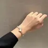 Pulseira de cabaça feminina nova banhada a ouro rosa ouro 18K pulseira de nicho popular no Livro Vermelho Calcedônia Vermelha Kirka em estoque