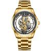 LIGE LIGE 8997 Reloj de cuarzo para hombre transfronterizo esfera de nuevo concepto transparente hueca reloj de negocios para hombre