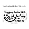 Sorriso Frases em inglês adesivos de parede autoadesivos simples ins estilo sala de estar fundo da sala de estar adesivos de decoração de parede BR0558E