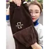 Pantalones de pana gruesos de terciopelo para otoño e invierno 2025, nuevos, para mujer, efecto adelgazante, holgados y versátiles, estilo harén, modernos