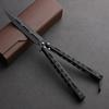 Faca Borboleta para Iniciantes csgo sem Lâmina Aço Inoxidável Dobrável Brinquedo Autodefesa Prática Todo em Aço Fantasia Faca de Treinamento