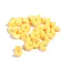 30/paquete color acrílico semicírculo giratorio música para comer agujero goloso cuentas diy cadena de teléfono móvil colgante accesorios venta al por mayor