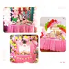 Falda de Mesa Rectangular Desechable Plástico PE Impermeable al Aceite Mantel Decoración Fiesta Boda Recepción Fiesta de Cumpleaños Suministros