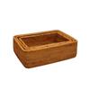 Cesta cuadrada pequeña directa de fábrica, cesta generosa, cesta de almacenamiento de tres piezas, caja de almacenamiento de escritorio para refrigerios, cesta de almacenamiento con marco tejido