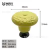 Ventas Directas de Fábrica Superficie de Flor en Relieve Mango de Cerámica Moderno Simple Muebles Infantiles Armario Gabinete Agujero Único Manija de Puerta de Color