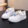 Sapatos Brancos Infantis Moda Sapatos de Criança 2025 Outono Novo Meninas Tênis Esportivo Casual Antiderrapante Meninos Tênis Esportivo