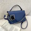 Bolso de Moda para Mujer 2026 Simple Nuevo Llegada Bolso de Mano con Cadena Texturizada Bolso Cuadrado Pequeño Bolso de Hombro Cruzado con Personalidad Elegante