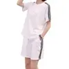 Shorts esportivos de cintura alta para mulheres, estilo coreano de verão, novo conjunto de roupas esportivas casuais estilo BF Harajuku de perna larga solta de cinco pontos para homens