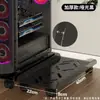 Suporte para torre de computador com rodas, base móvel para gabinete, prateleira de armazenamento para uso em mesa de casa e escritório