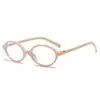 Nuevos de Moda Estilo Coreano Retro Versátiles Lisos Armazones para Gafas de Mujer Nerd Ovalados Moda Gafas Sin Graduación