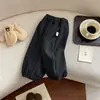 [En Stock] Pantalones de Forro Polar para Niños 2026 Otoño/Invierno Nuevos Pantalones Jogger con Forro de Polar a Cuadros Pequeños Negros y Grises para Niñas