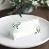 Cartão de Mesa Verde Abeto Placa de Mesa Qiuyu Montanha Grão de Madeira Ciano Casamento Hotel B&B Adequado para Pronto para Uso de Alta Aparência e Versátil