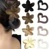 Presilha Simples de Médio Porte Transfronteiriça, Grampo Geométrico de Alta Qualidade, Presilha de Tubarão Feminina para Cabelo, Acessórios de Cabelo para Cabeça