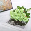 Flores Artificiales, Rosas Simuladas, Flores Artificiales al por Mayor, Flores Falsas de Terciopelo, Flores de Seda, Jarrones para Bodas, Ramos Decorativos para el Día de San Valentín, Flores Secas