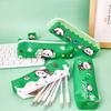 Estuche para lápices de la serie Panda de dibujos animados, bolsa de lápices de gran capacidad para estudiantes, bolsa de almacenamiento, papelería para niños, útiles escolares, pequeños regalos.