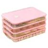 Caja para Empanadillas Caja para Empanadillas Congeladas Caja de Conservación para Refrigerador de Múltiples Capas Caja de Conservación de Alimentos Caja para Huevos Caja de Almacenamiento de Grado Alimenticio