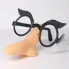 Juguete de Halloween gafas de bruja luminosas traje de nariz de bruja Halloween disfraz de bruja femenina gafas de nariz de bruja